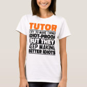 家庭教師のおもしろい諺教え Tシャツ (正面)