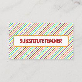 家庭教師の代替先生 コーリングカード