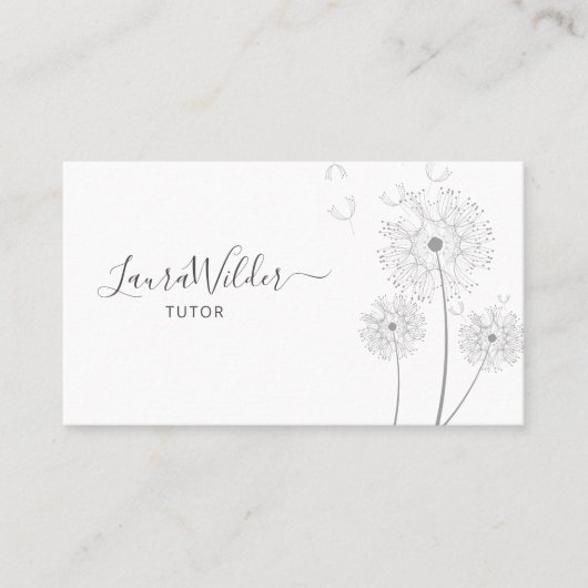 家庭教師の名刺 名刺 (正面)