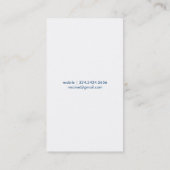 家庭教師の名刺 名刺 (裏面)