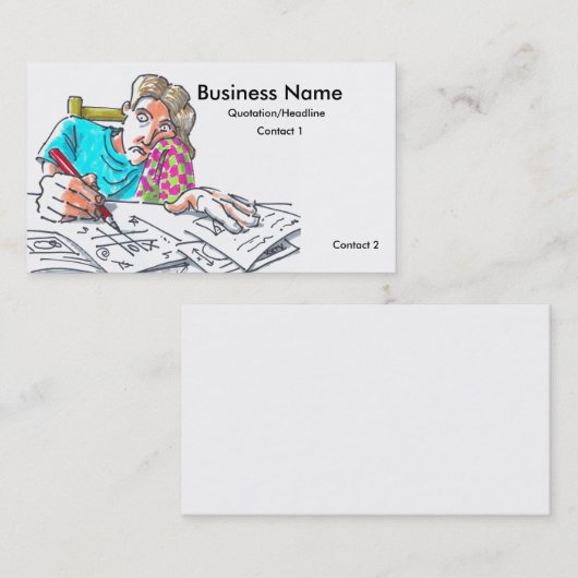 家庭教師の名刺 名刺 (正面/裏面)