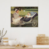 家庭教師の子供 – Edgar Degas - c1870 ポスター (キッチン)