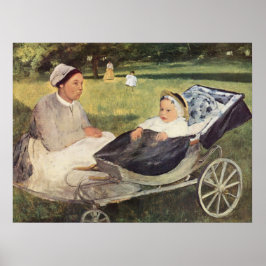 家庭教師の子供 – Edgar Degas - c1870 ポスター