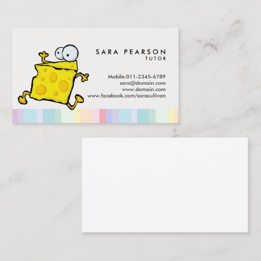 家庭教師の授業指導 名刺 (正面/裏面)