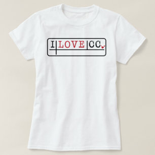 家庭教師の贈り物先生I Love CC Tシャツ
