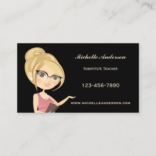 家庭教師先生教育名刺 名刺 (正面)