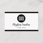 家庭教師先生&教育者ミニマルシンプル 名刺 (正面)