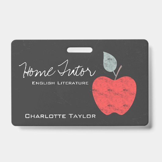 家庭教師先生Apple パーソナライズされた Business バッジ (表面)