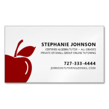家庭教師起業家ルビーレッドアップルロゴブラック文字