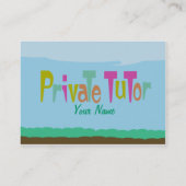 家庭教師 名刺 (裏面)