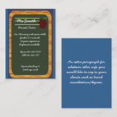 家庭教師 名刺 (正面/裏面)