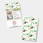 家庭教育の留学生寿司 バッジ (正面＆裏面)