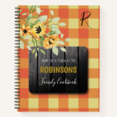 家庭料理の素朴なキッチンレシピ雑誌 ノートブック (正面)