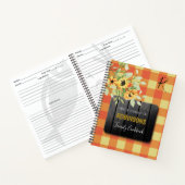 家庭料理の素朴なキッチンレシピ雑誌 ノートブック (内部)