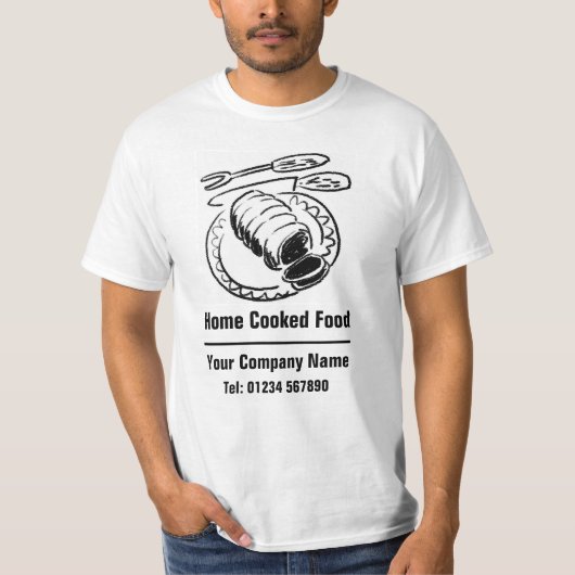 家庭料理 自炊 Tシャツ (正面)