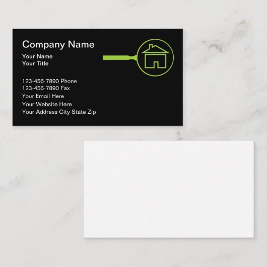 家庭検査と評価 名刺 (正面/裏面)