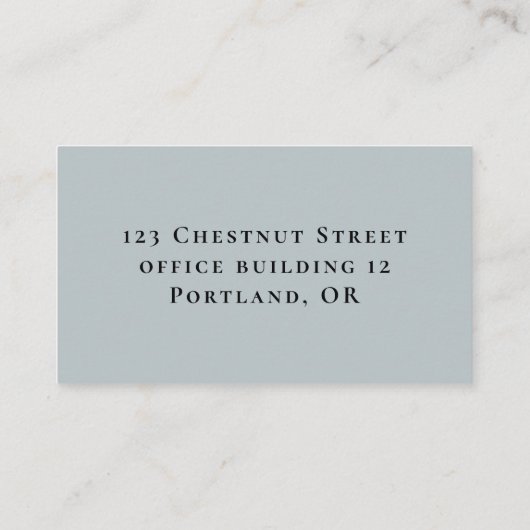 家庭気に介護サービス 名刺 (裏面)