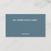 家庭気に・介護サービス 名刺 (裏面)