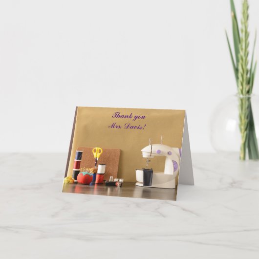 家庭消費者科学先生鑑賞日 サンキューカード (正面)