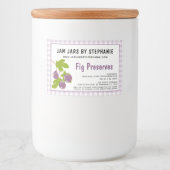 家庭産業向け必須テキスト 果物の保存食品 フードラベル (正面)