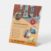 家庭用クリーニングカスタム用ペデスタルサイン 台座サイン (正面)