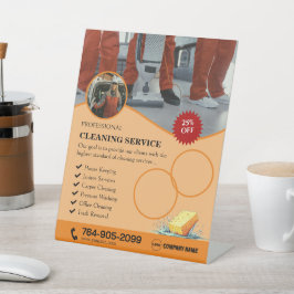 家庭用クリーニングカスタム用ペデスタルサイン 台座サイン