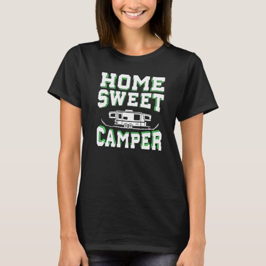 家庭用スイートキャンパー屋外服キャンパー Tシャツ (正面)