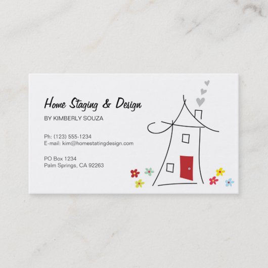 家庭用ステージング/実在エステート用名刺 名刺 (正面)