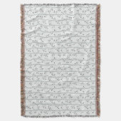 家庭用デザインブランケット用ボタニカル スローブランケット (正面縦)