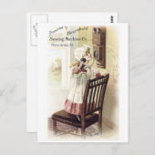 家庭用ミシン トレーディングカード ポストカード (正面/裏面)