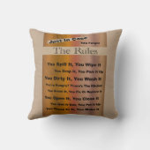 家庭用ルールポリエステル枕 クッション (裏面)