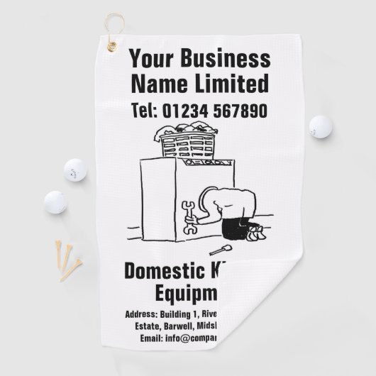 家庭用厨房設備デザイン ゴルフタオル (インサイチュ)