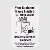 家庭用厨房設備デザイン ゴルフタオル (正面)