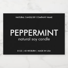 家庭用天然ろうそく製品ラベル フードラベル