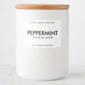 家庭用天然ろうそく製品ラベル フードラベル (正面)