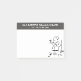 家庭用掃除サービスのアニメが個人設定へ ポストイット