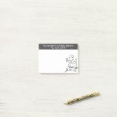 家庭用掃除サービスのアニメが個人設定へ ポストイット (デスク上)