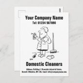 家庭用掃除漫画のデザインが個人設定へ ポストカード (正面/裏面)