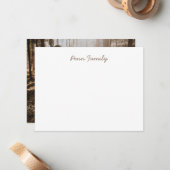 家庭用文パーソナライズされた房具 ノートカード (正面/裏面インサイチュ)