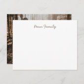 家庭用文パーソナライズされた房具 ノートカード (正面/裏面)