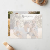 家庭用文パーソナライズされた房具 ノートカード (正面/裏面インサイチュ)