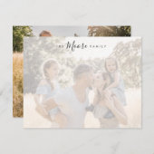 家庭用文パーソナライズされた房具 ノートカード (正面/裏面)