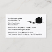 家庭用断熱建築名刺 名刺 (裏面)