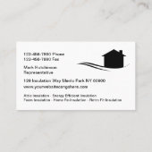 家庭用断熱建築名刺 名刺 (裏面)