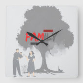 家庭用時計 スクエア壁時計 (正面)