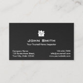 家庭用検査モダンブラックカーボンファイバー 名刺 (正面)