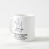 家庭用洗剤のプロモーションコーヒーマグ コーヒーマグカップ (正面左)