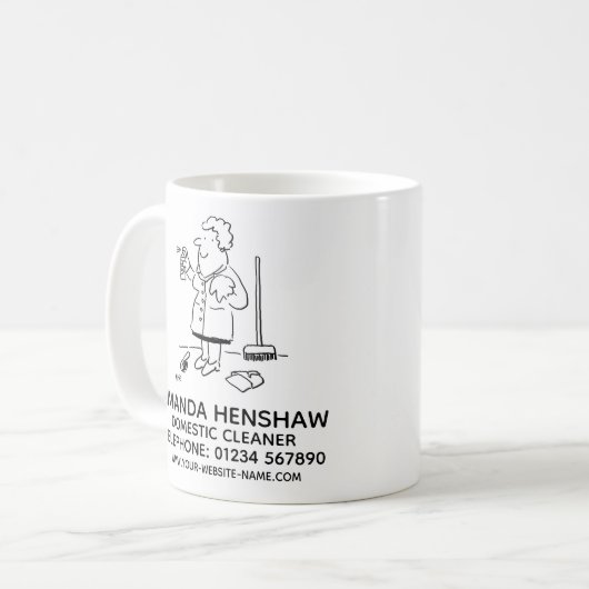 家庭用洗剤のプロモーションコーヒーマグ コーヒーマグカップ (正面左)