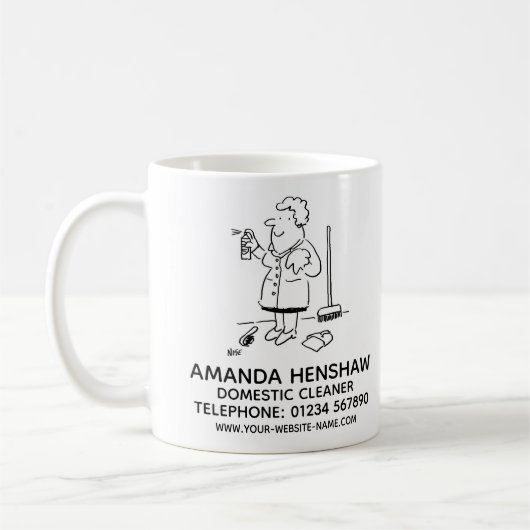 家庭用洗剤のプロモーションコーヒーマグ コーヒーマグカップ (左)