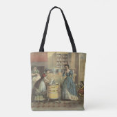 家庭用洗濯機と絞り器のヴィンテージ広告。 トートバッグ (裏面)